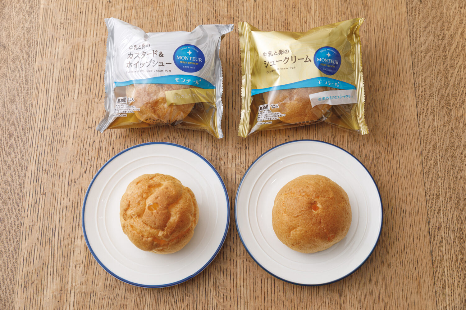 シュークリームの食べ方|食べる前に軽くゆするのがポイント!