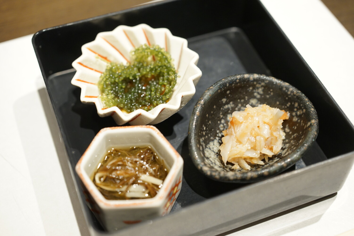 前菜　季節の前菜三種盛合わせ