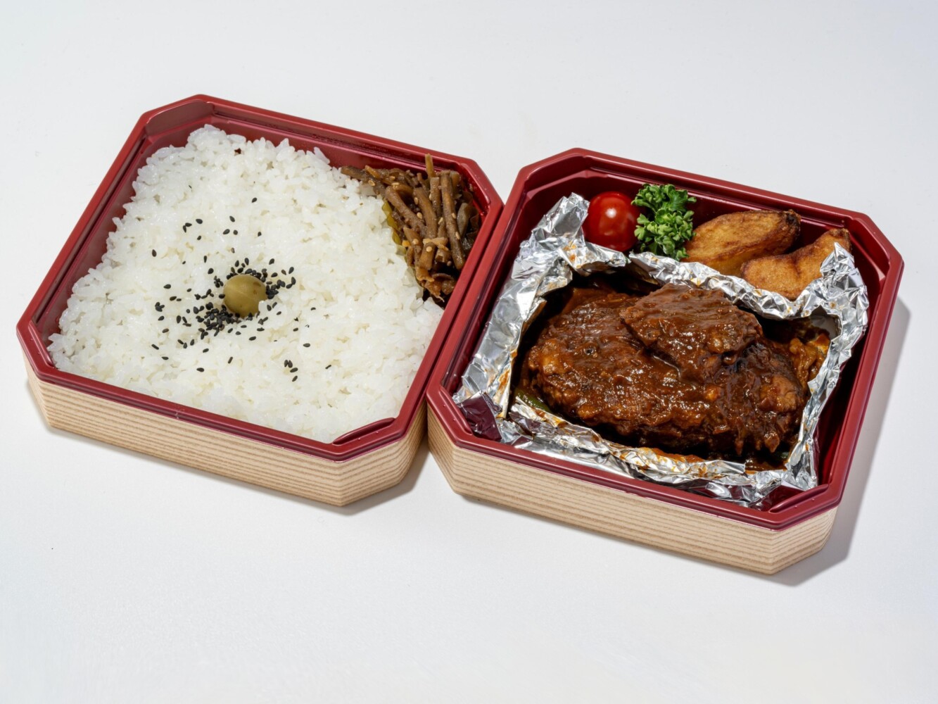 5位 駅弁つばめグリルのつばめ風ハンブルグステーキ弁当