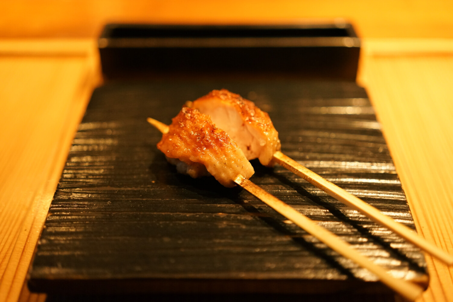 串のラストは、手羽先（塩）